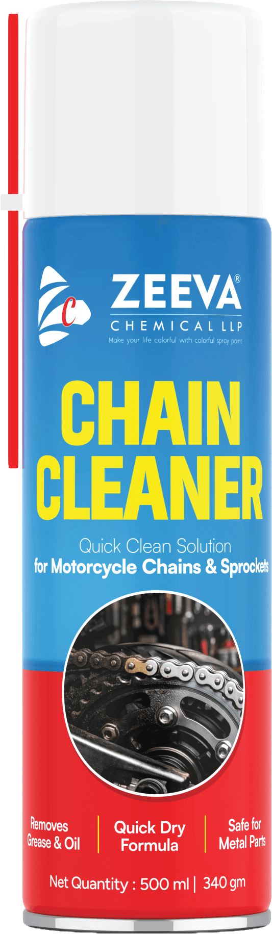 Zeeva Chain Cleaner spray can
