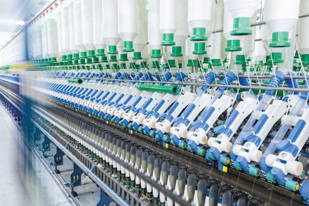 Precision textile and industrial machinery in production